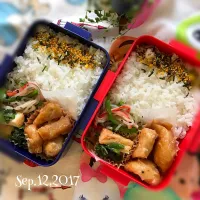 今日の#女子中学生弁当 は鶏胸肉のマヨぽん炒め|Hiroko Kさん