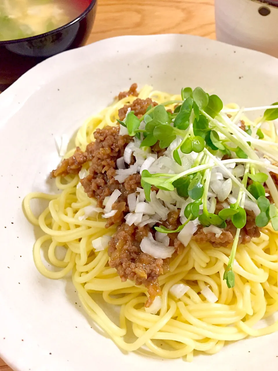 ダンナ作♡肉みそ中華麺〜♪|ちゃこまろんさん