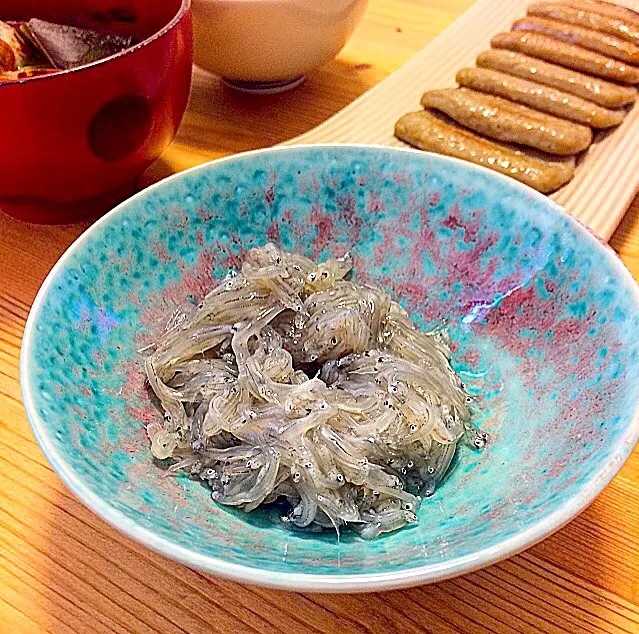 Snapdishの料理写真:生しらす 黒はんぺん定食 相方作 焼津産|ガク魁‼︎男飯さん