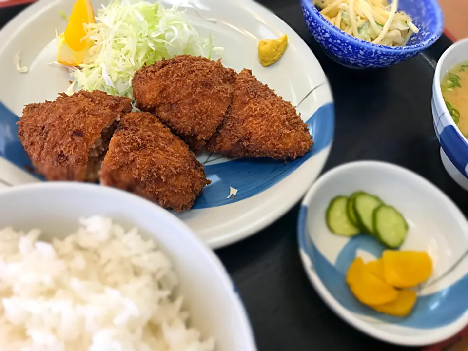 メンチカツ定食|古山さん