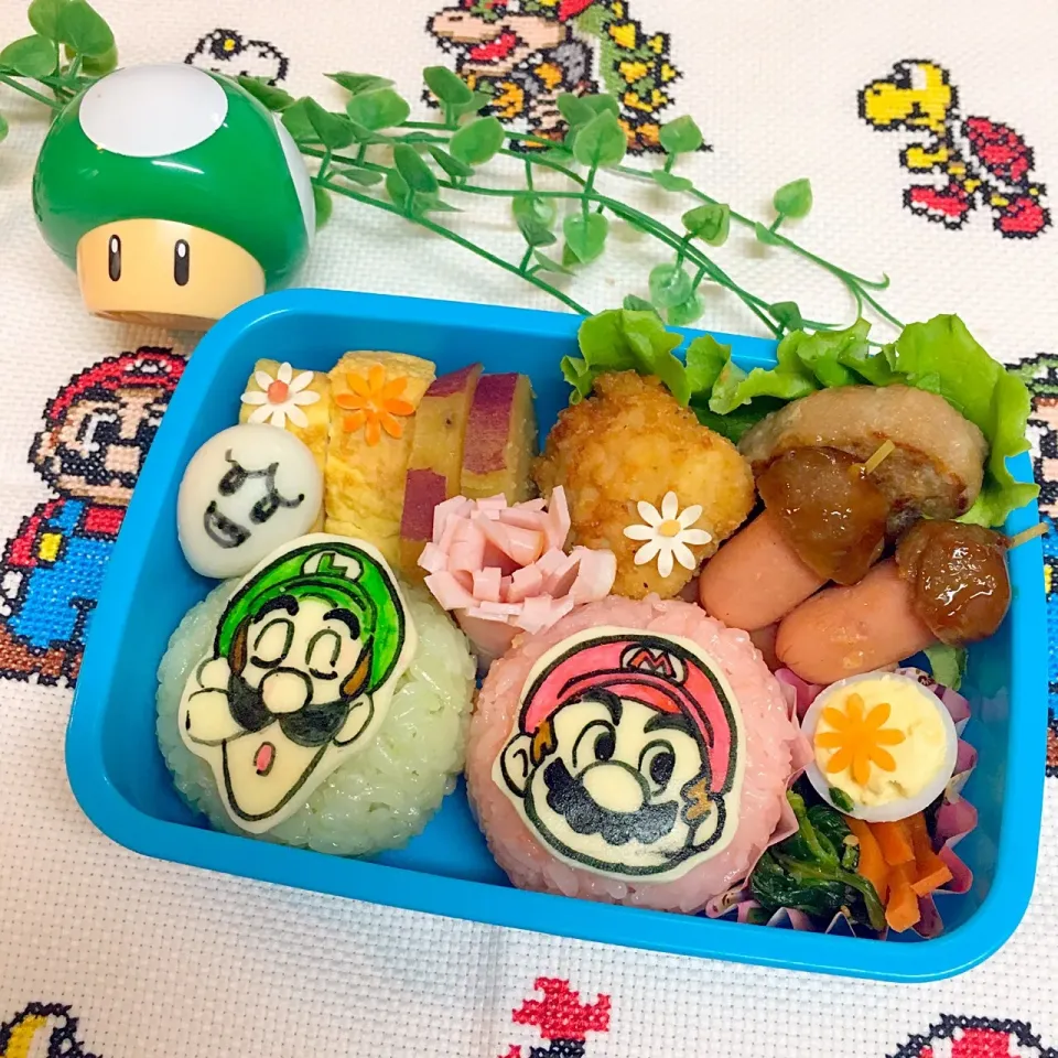 マリオ&ルイージ弁当|ひぃちゃんさん