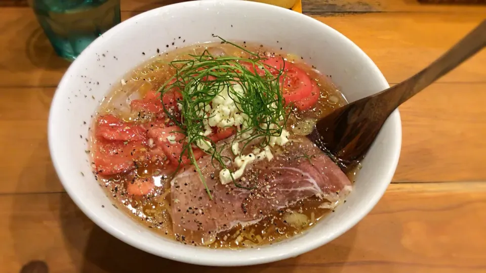 やっぱ、これを食べないと夏が終わらん😂池袋麺屋Hulu-luさんの冷やしラーメン🍜❣️|アライさんさん