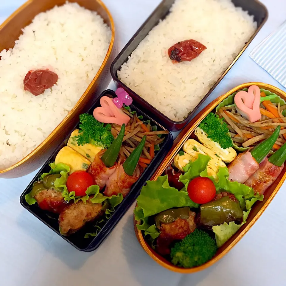 Snapdishの料理写真:9/14 高校男子のお弁当&パパ弁|おおけいさん