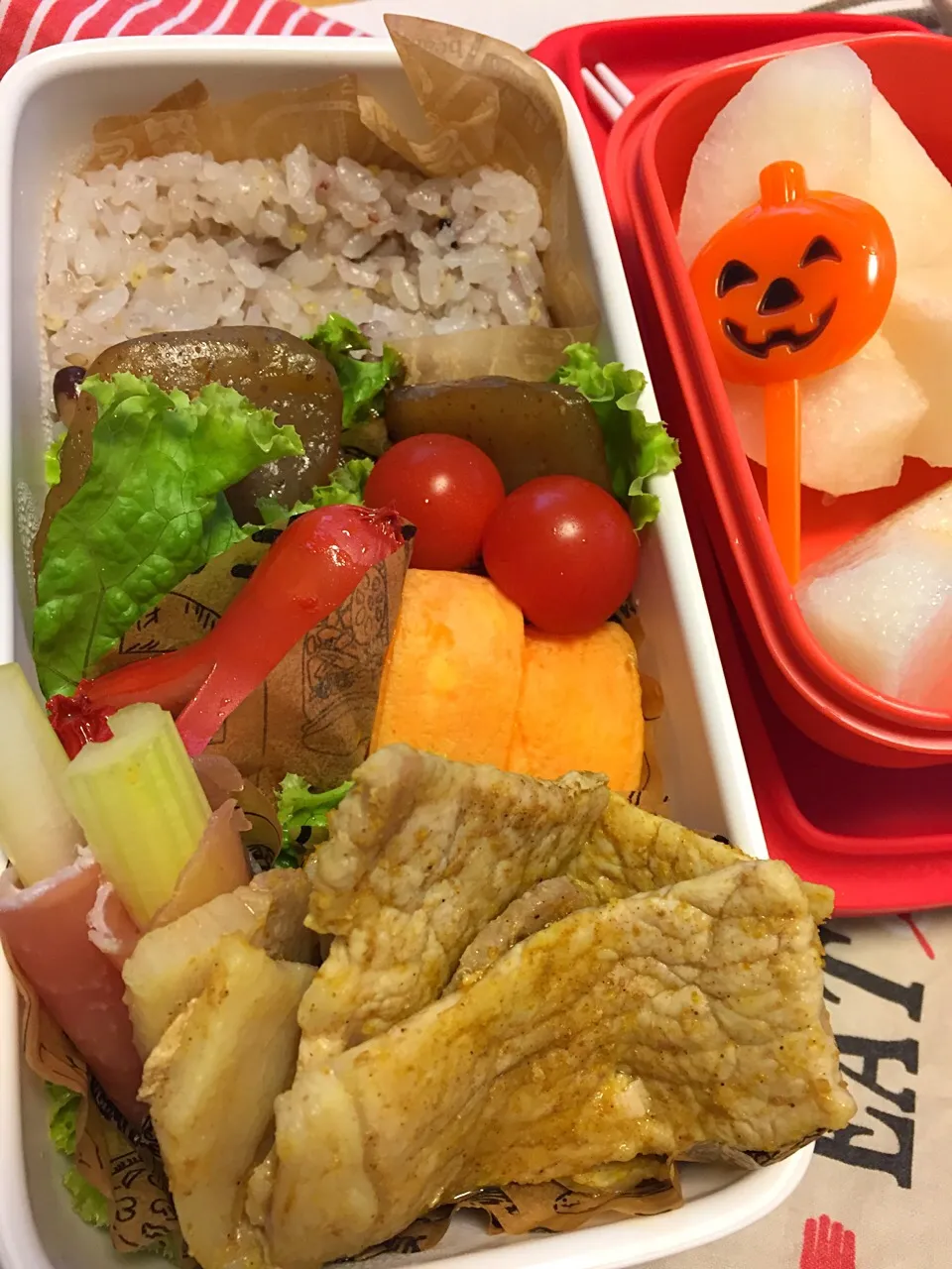 女子高校生用 カレー豚弁当|riorieさん