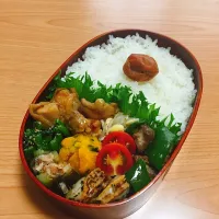 桜央里さんの料理 調味料三つで簡単美味しい🎶ジューシーチキンのさっぱり煮🐔

9/14  お弁当♪
#お弁当 #常備菜|さちさん