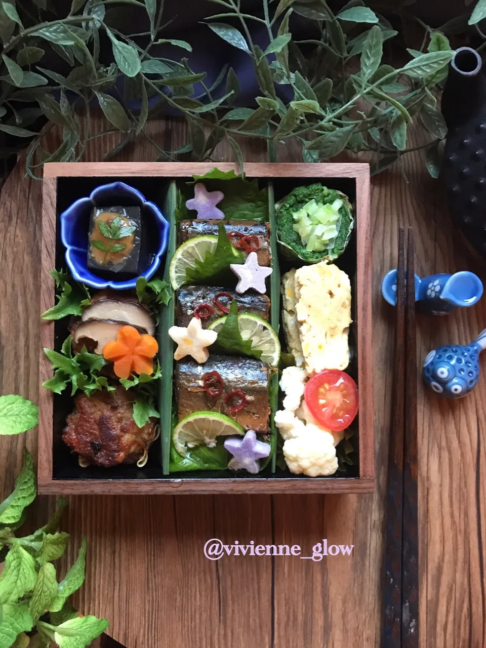 秋刀魚のピリ辛うま煮弁当|vivienne_glowさん