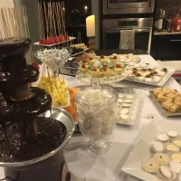 Snapdishの料理写真:Chocolate fountain! Do you like chocolate?|ana mariaさん