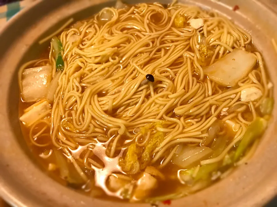 鍋の〆ラーメン|純さん