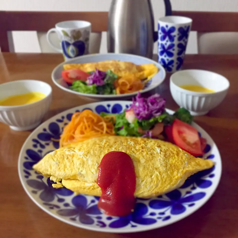 オムライス#おうちカフェ #おうちごはん #夕飯 #晩ご飯|ゆかりさん