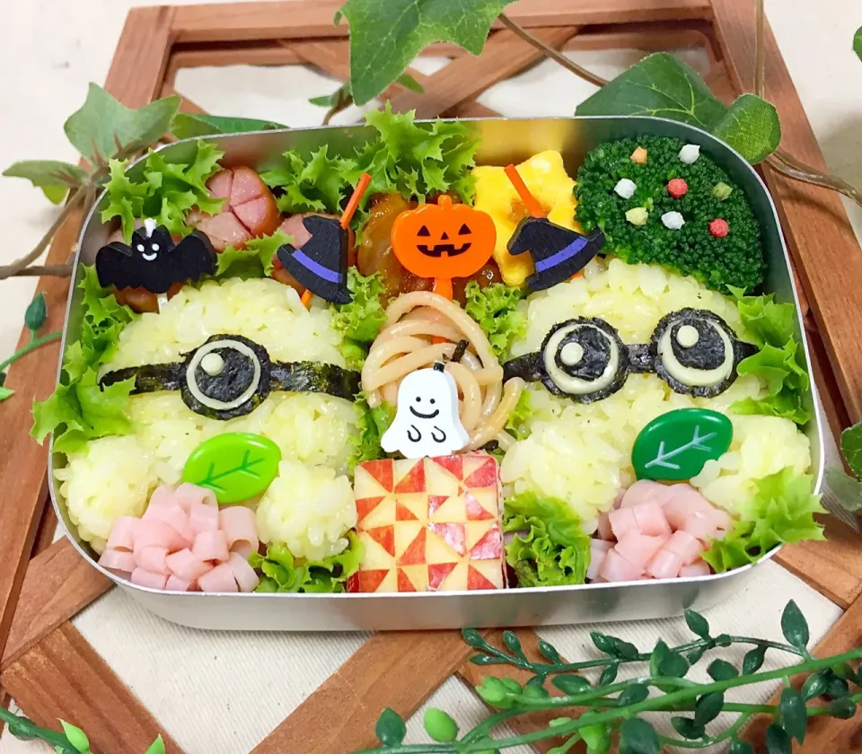 ミニオン風ハロウィンver🎃おむすび弁当|tsumuchiさん