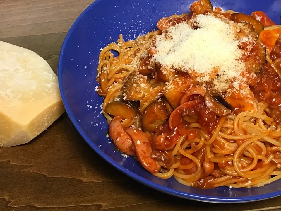 Snapdishの料理写真:台風後賄い飯
Almono di spaghetti 
     A la  qwetto!!|ちゅら夏さん