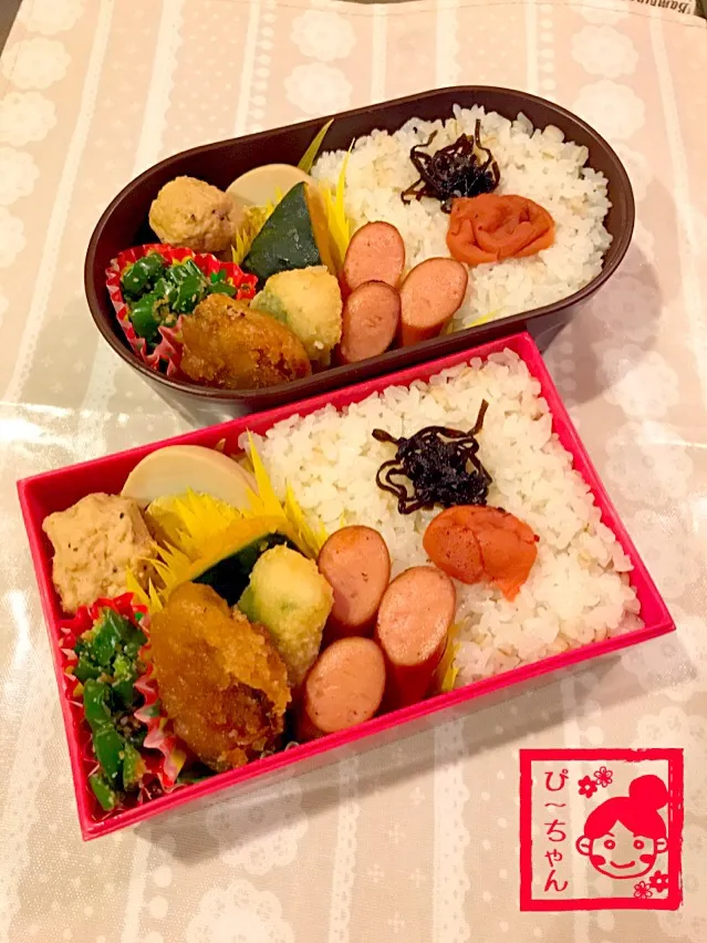 姉妹☆高校生弁当😊393日目と72日目|☆ぴ〜ちゃん☆さん