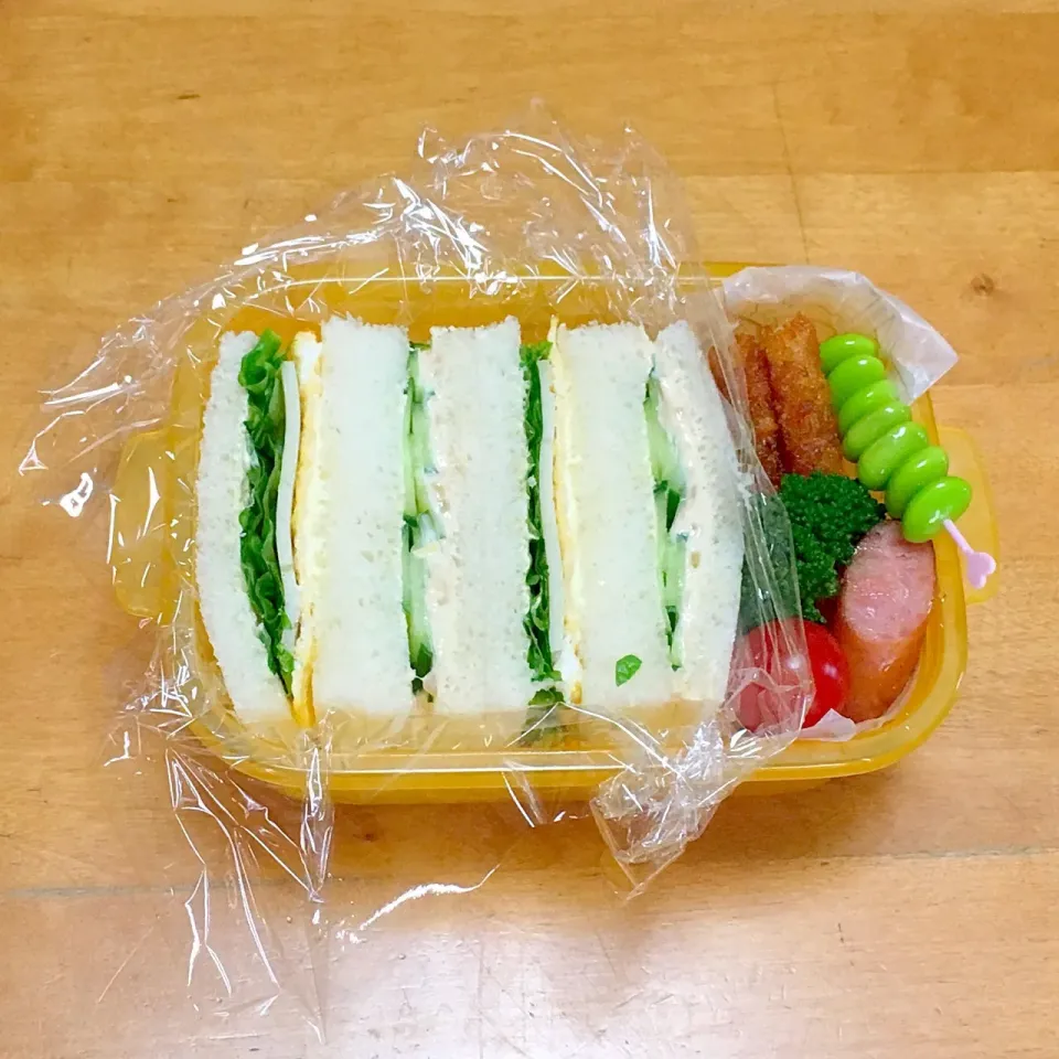 サンドウィッチ弁当(*^^*)|sachiさん