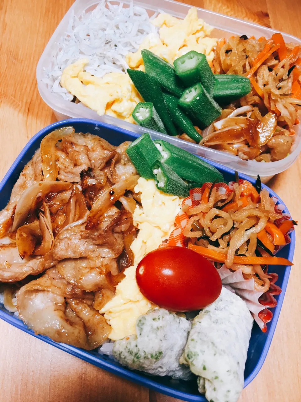 息子、私弁当(๑˃̵ᴗ˂̵)و ̑̑|るりさん