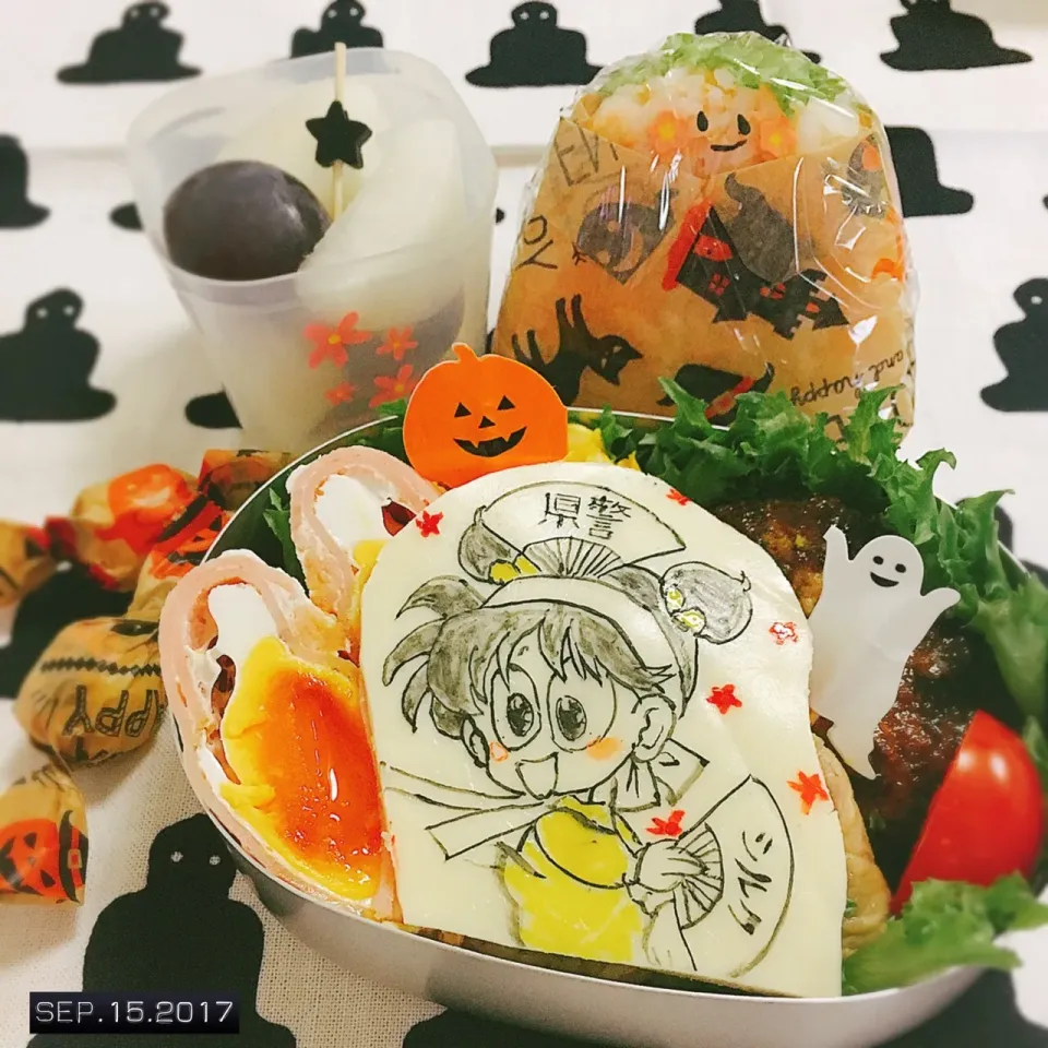 あさりちゃん キャラ弁 #お弁当記録 #お弁当 #ハロウィン弁当 #ハロウィン #キャラ弁|momo31omomさん