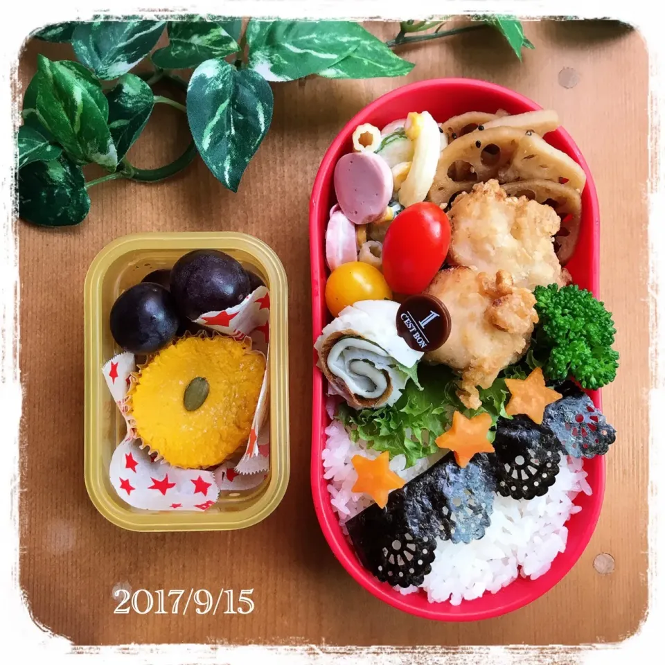 今日の娘弁当2017.9.15...♪*ﾟ|ばろんさん