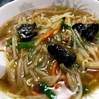 Snapdishの料理写真:モヤシラーメン|すえたけさん