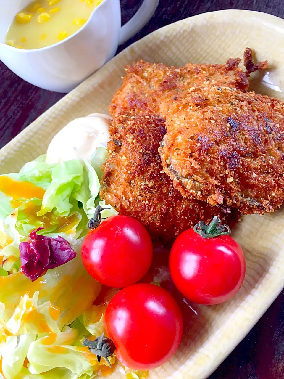 サーモンのチーズパン粉焼き|りょうこさん