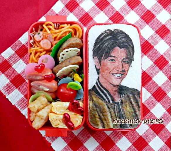 三代目J Soul Brothers from EXILE TRIBE『岩田剛典』弁当
 #オブラートアート
 #似顔絵弁当|みんなのあねごさん