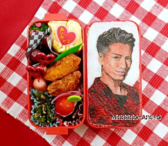 三代目J Soul Brothers from EXILE TRIBE『登坂広臣』弁当
 #オブラートアート
 #似顔絵弁当|みんなのあねごさん