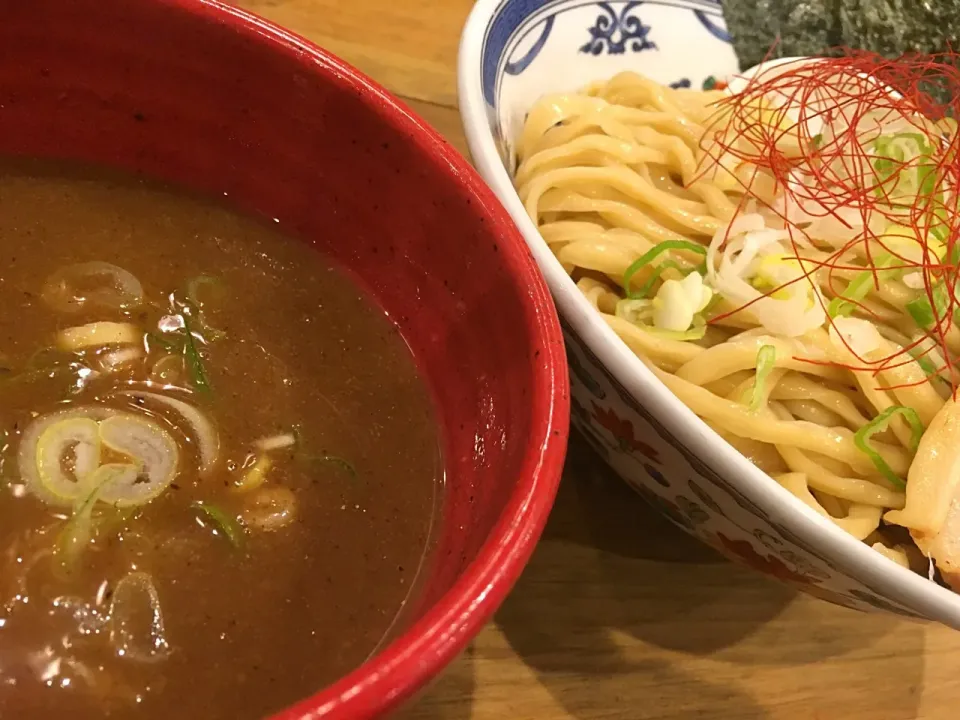 Snapdishの料理写真:濃厚鶏魚介つけ麺 大盛り|tecklさん