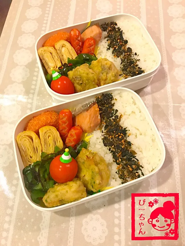 Snapdishの料理写真:姉妹☆高校生弁当😊394日目と73日目|☆ぴ〜ちゃん☆さん