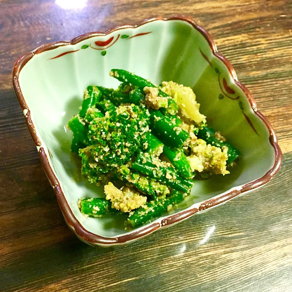 夕飯のもう一品に。
いんげんの胡麻和え😋😋😋|いしくん。（たまご王子🥚🐣🐥🐔）さん