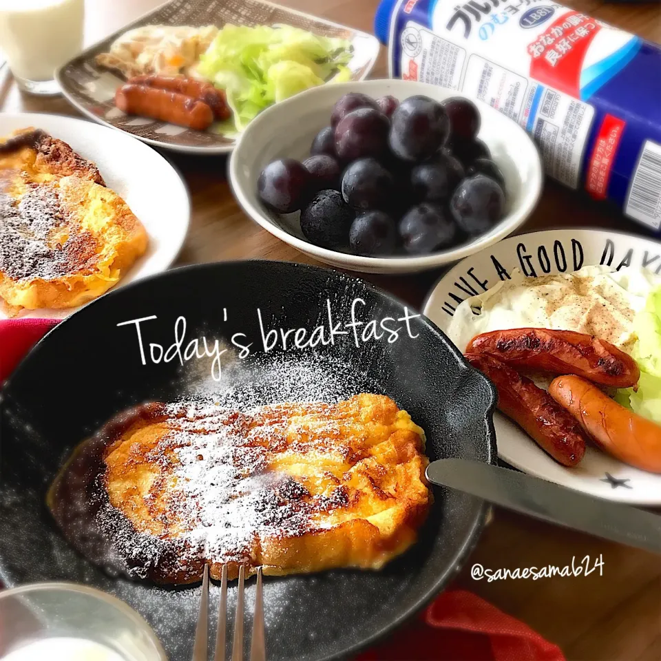 日曜日の朝ごはんは
フレンチトースト💖|さえちゃんさん