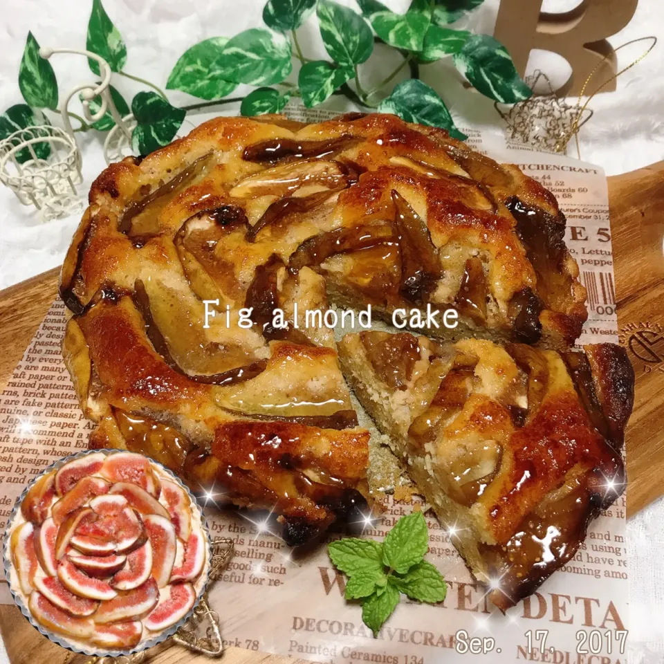 Snapdishの料理写真:マダム とんちんさんの料理 ❤️無花果とアーモンドプードルのケーキ☆。.:＊・゜|ばろんさん