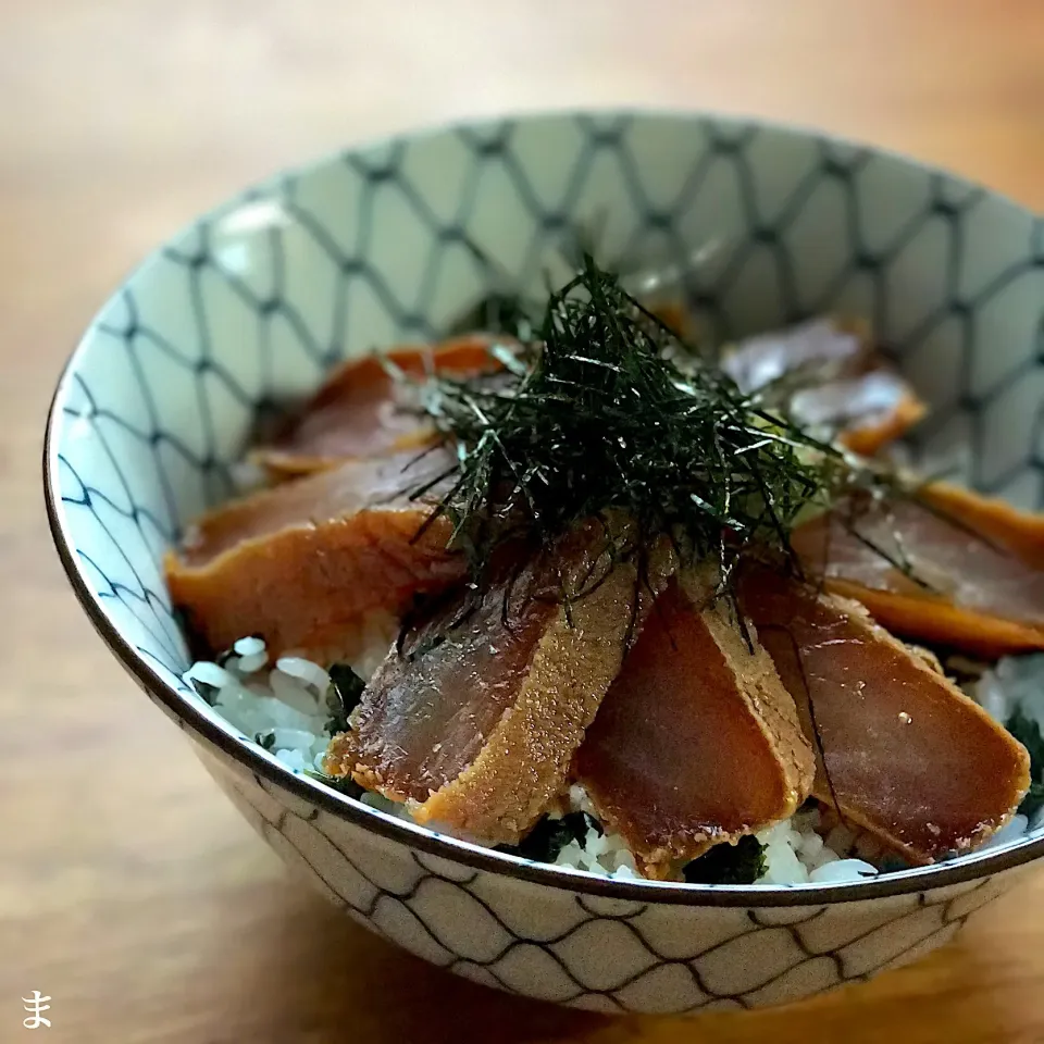 鬢長鮪の漬け丼|まる(丸大豆)さん