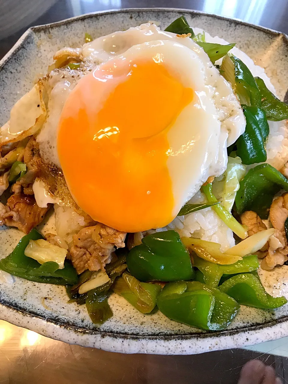 スタミナ丼 目玉焼き失敗|たけのこジョニーさん