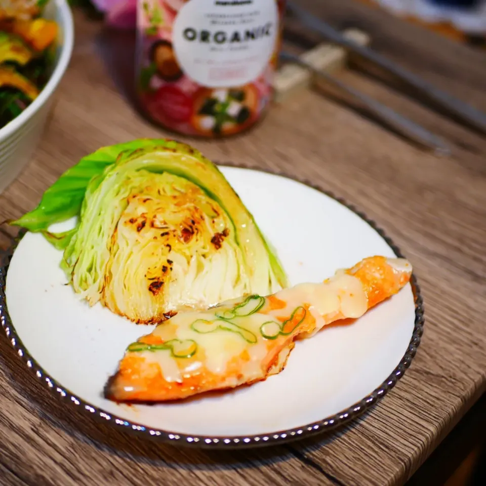 鮭のネギ味噌チーズ焼き|まいさん