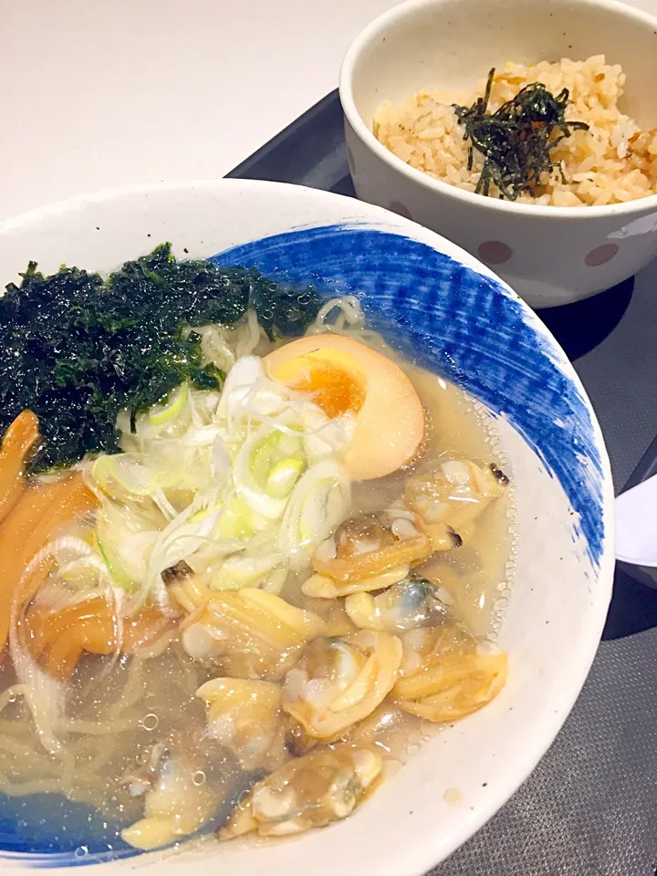 あさりとあおさの塩ラーメン|nooringoさん