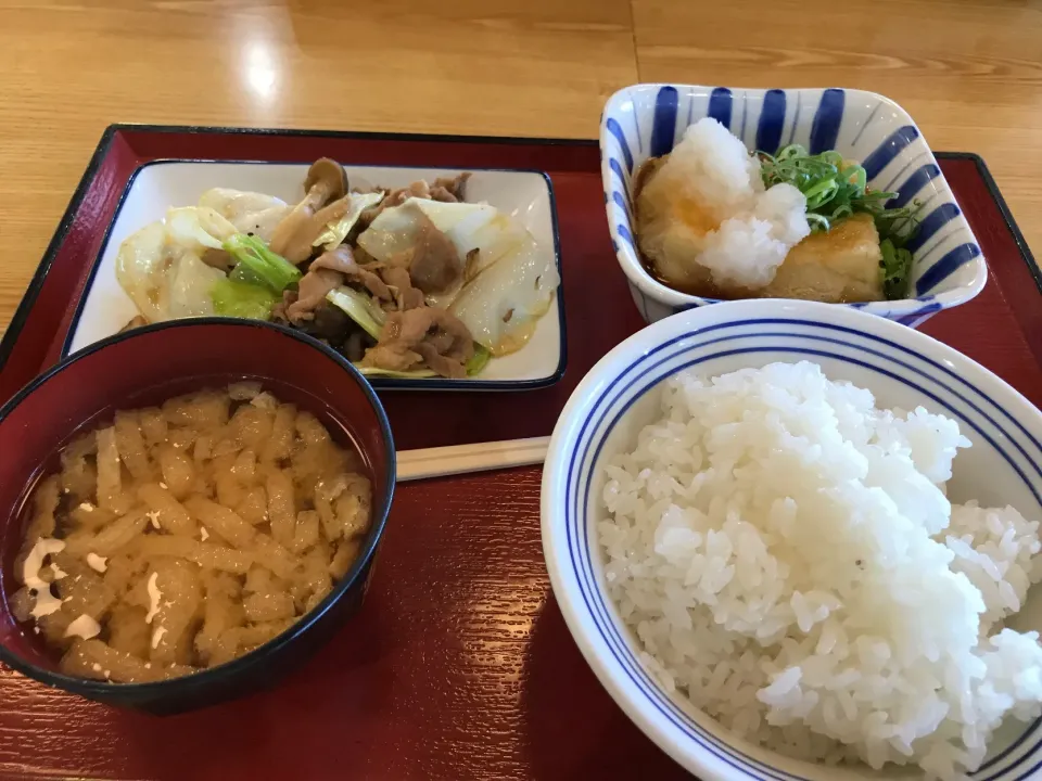 回鍋肉と揚げ出し豆腐|手品先輩さん