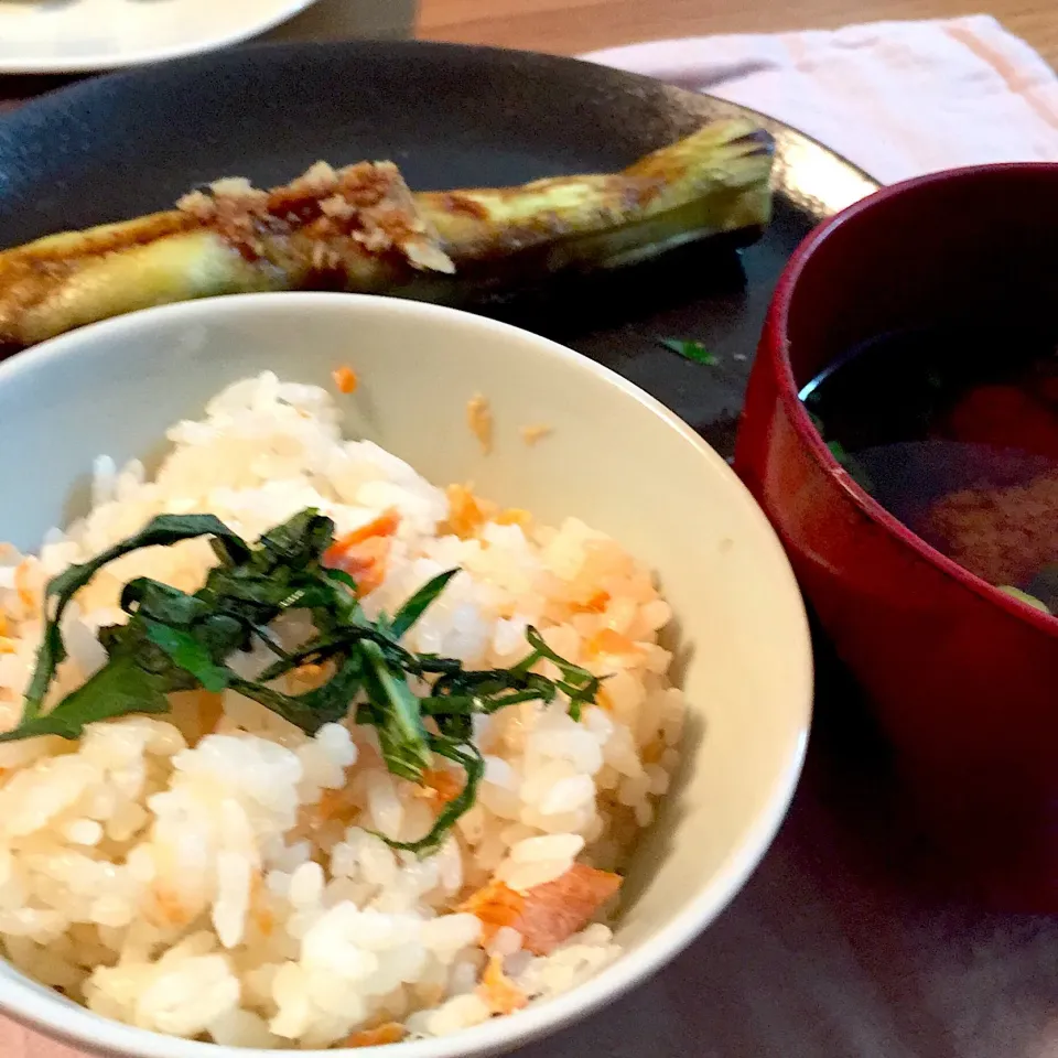 秋しゃけご飯|ひっちゃんさん