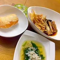 Snapdishの料理写真:煮穴子とじゃがいものコロッケと揚げた牛蒡と蓮根 #tastytable|Kazutaka  Oozawaさん