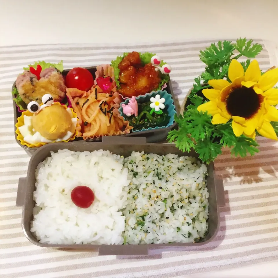 9/19❤︎娘のお弁当❤︎かなり朝寝坊…💧
#お弁当 #お昼ごはん|Makinsさん