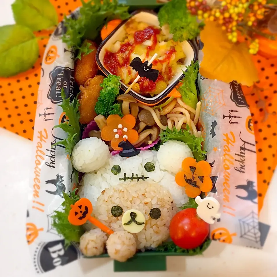 Snapdishの料理写真:👻リラックマのハロウィン弁当🎃|せいこさん