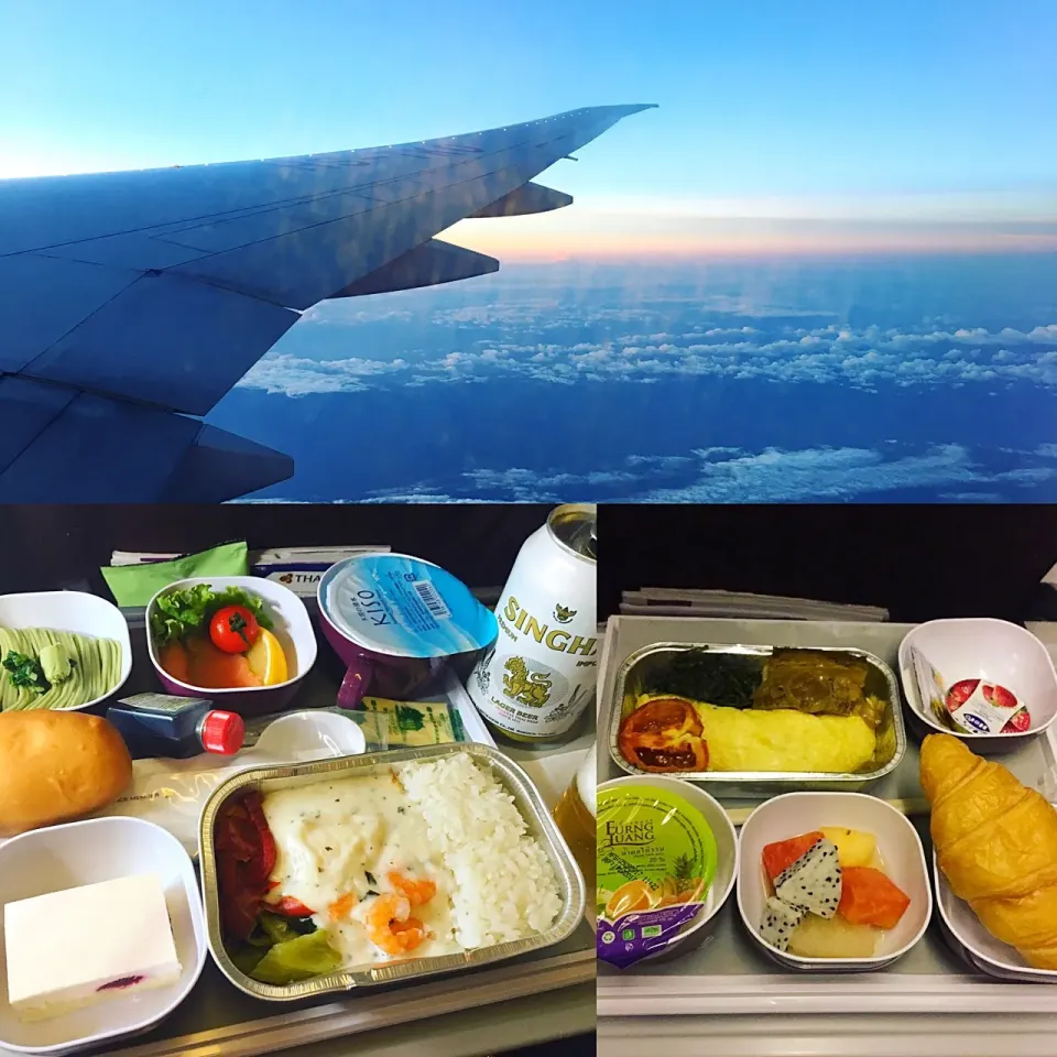 タイ国際航空の選べる機内食✈️🇹🇭🌈|leeさん