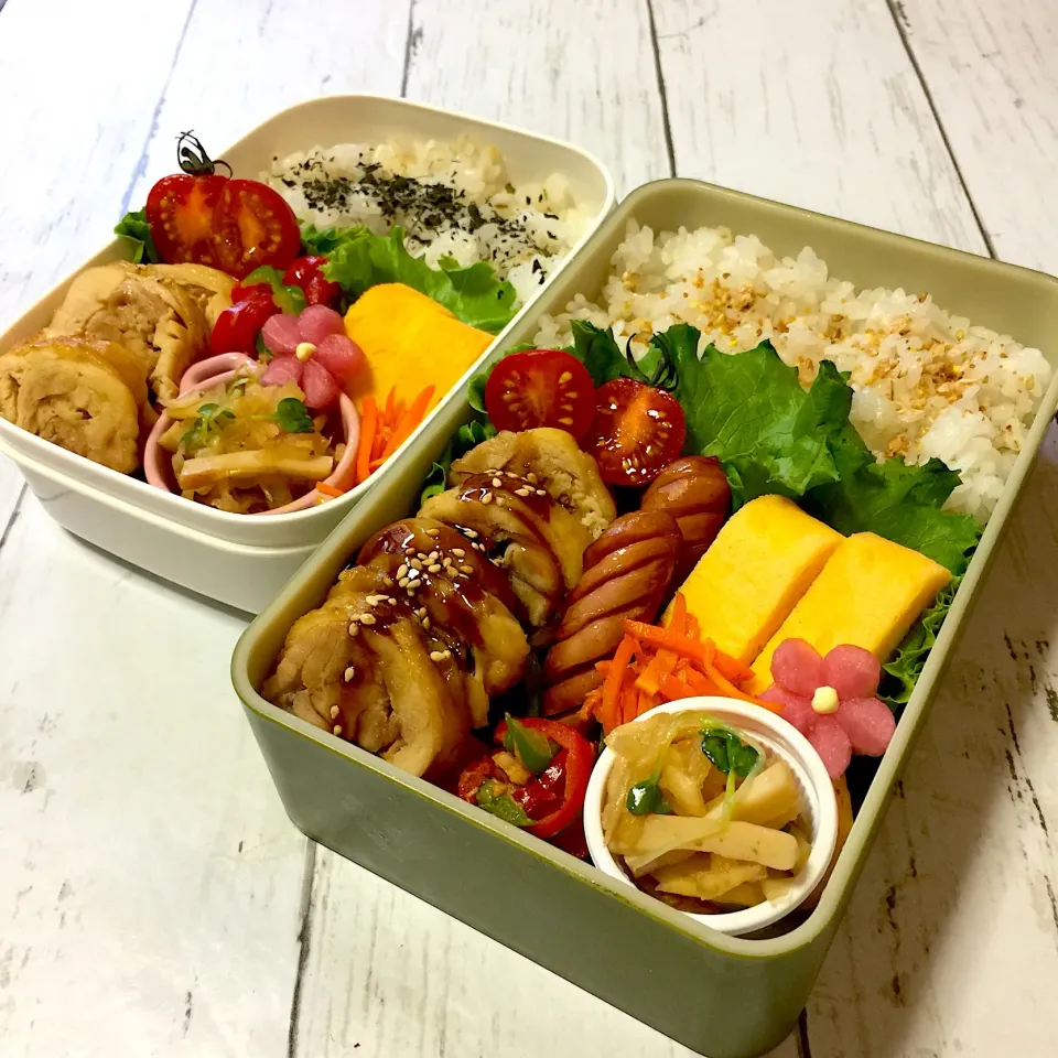 Snapdishの料理写真:鳥チャーシュー弁当|サリーさん