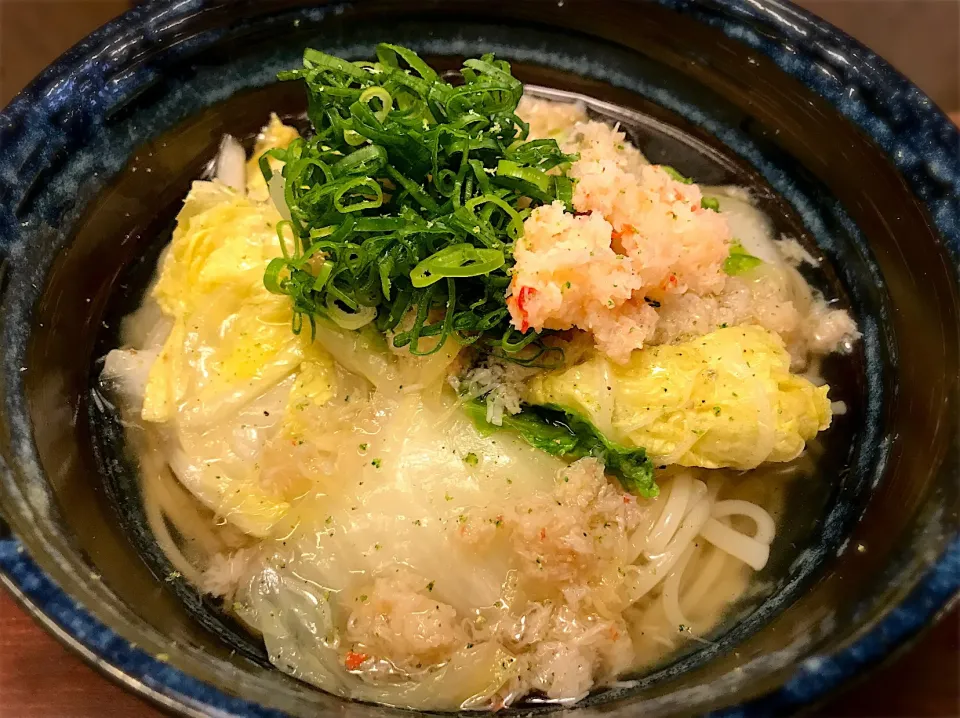 紅ずわいがにと白菜のあんかけそうめん3|半田手延べそうめんの店 阿波や壱兆さん