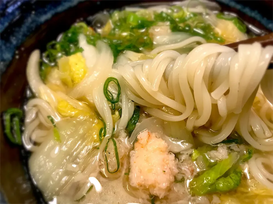 紅ずわいがにと白菜のあんかけそうめん4|半田手延べそうめんの店 阿波や壱兆さん