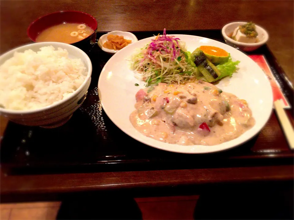 イタリアンハンバーグ定食|まさま〜ささん