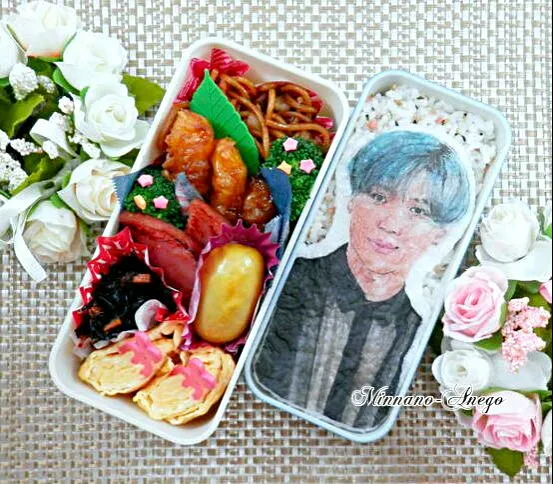 SHINee『テミン/TAEMIN/태민/泰民』弁当
 #オブラートアート
 #似顔絵弁当|みんなのあねごさん