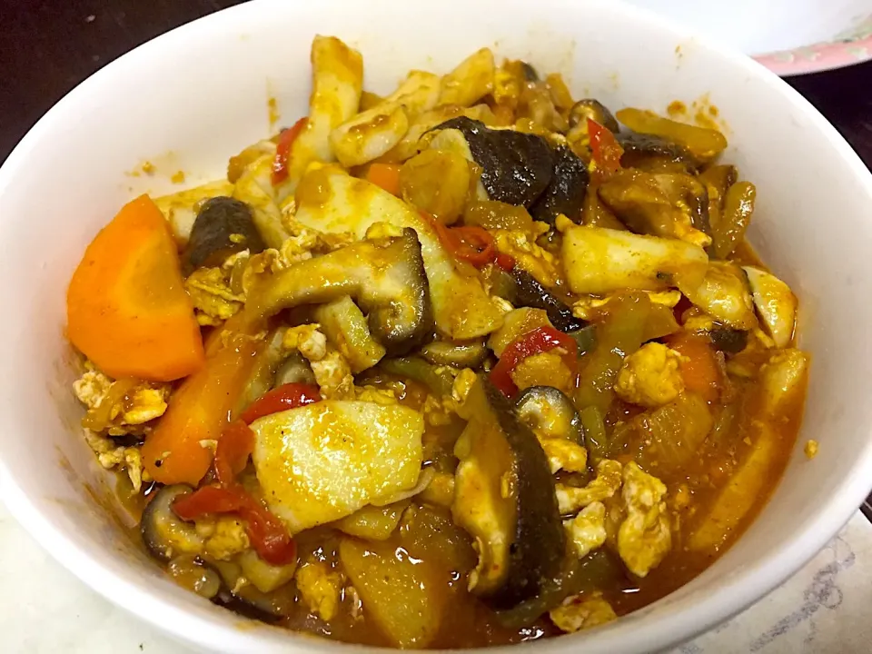 Squid mushroom spicy curry|lia apriliaさん
