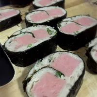 Snapdishの料理写真:Nori rolled chicken and ham.|woodfiredさん