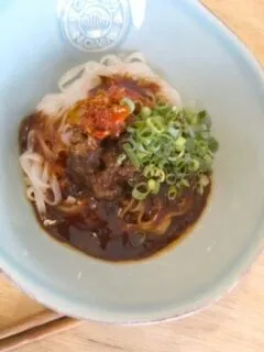 Snapdishの料理写真:ケンミン平ビーフンの汁なし担々麺🎵|key♪さん