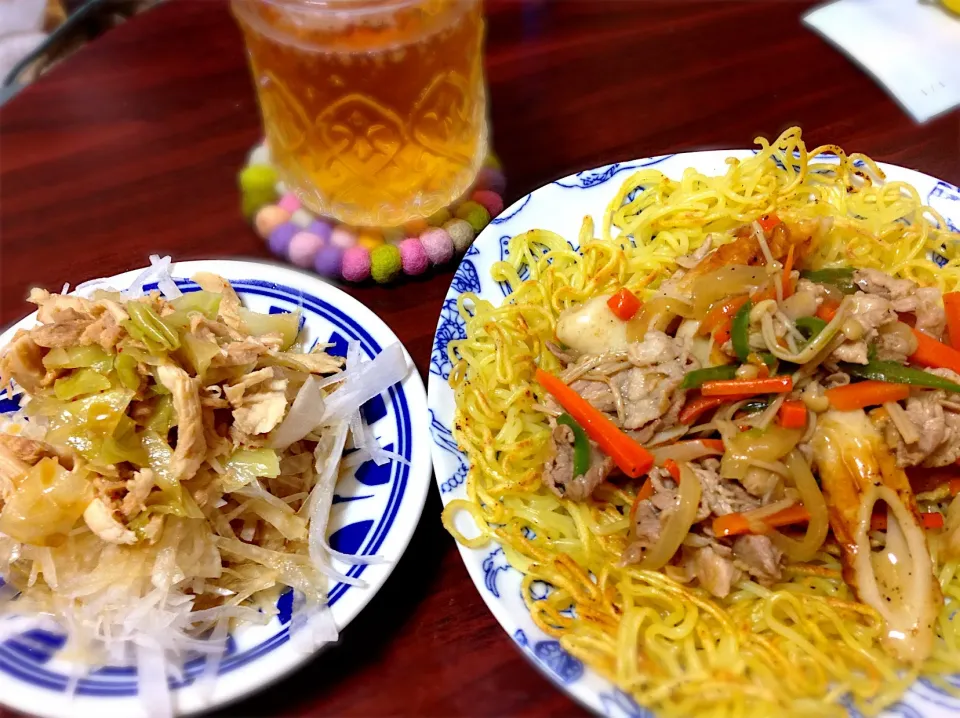 餡かけ焼きそばと大根サラダ|あゆみさん