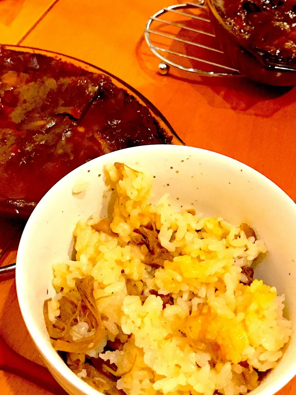 キノコの炊き込みご飯  カレーグラタン|ch＊K*∀o(^^*)♪さん