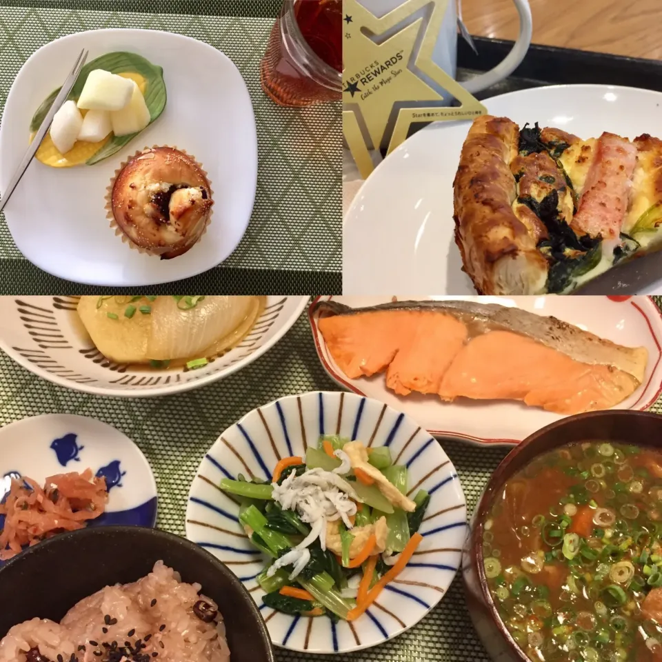 Snapdishの料理写真:今日1日のごはん。|sono.kさん